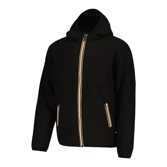 Kway Jack Sherpa, polar double, pile, uomo, nero